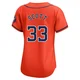 Women's Mike Scott Houston Astros ＃33 Orange Limited - Alternate Jersey