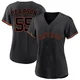 Women's Nate Pearson Houston Astros ＃55 Black Replica - Fashion Jersey