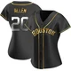 Women's Nick Allen Houston Astros ＃20 Gold Replica - Black en Alternate Jersey