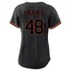 Women's Steven Okert Houston Astros ＃48 Black Replica - Fashion Jersey