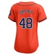 Women's Steven Okert Houston Astros ＃48 Orange Limited - Alternate Jersey