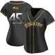 Women's Tatsuya Imai Houston Astros ＃45 Gold Replica - Black en Alternate Jersey