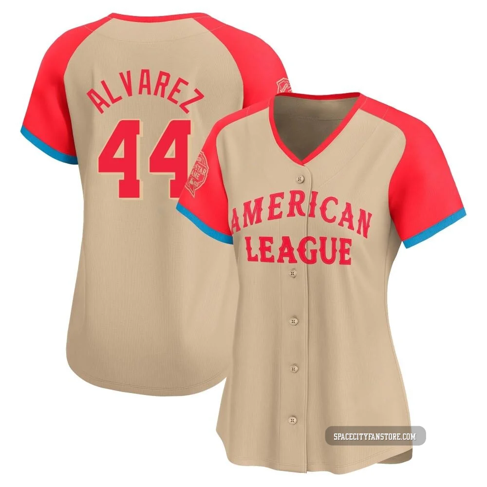 Women's Yordan Alvarez Houston Astros ＃44 Cream Limited - American League 2024 All-Star Game Jersey
