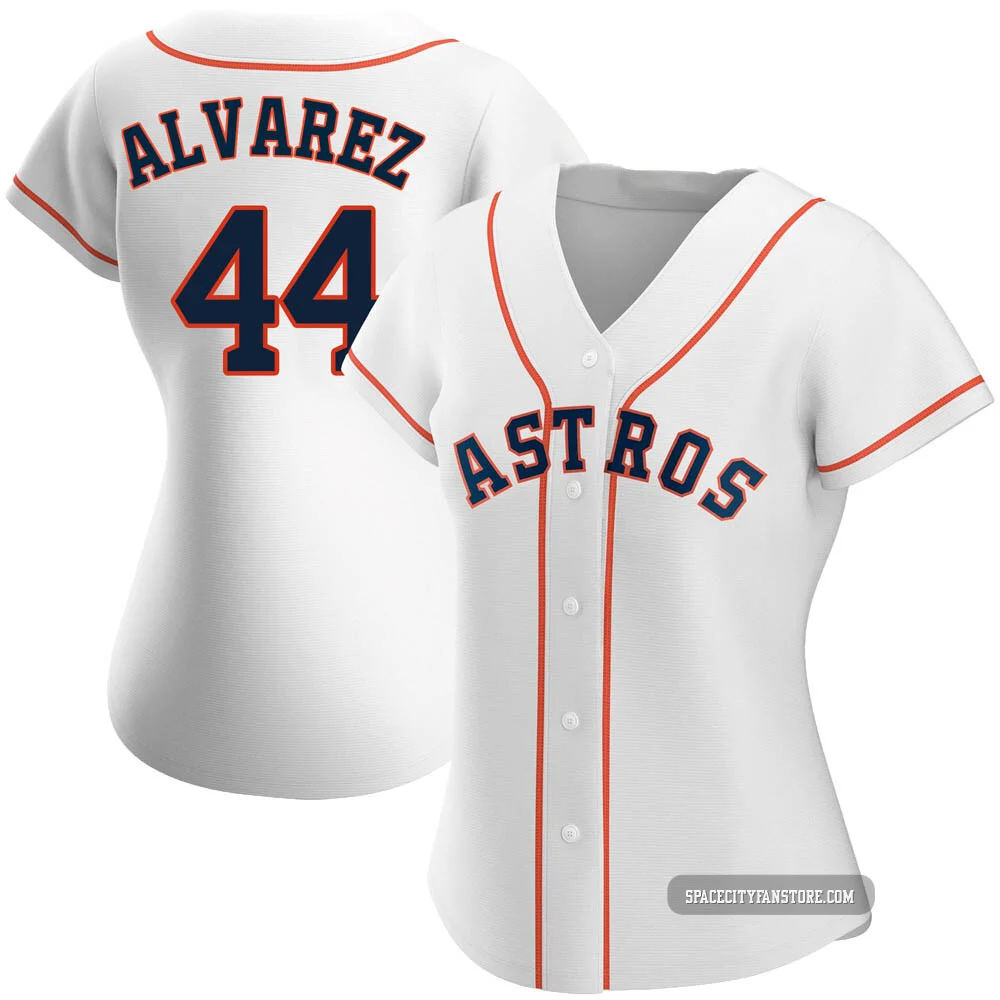 Women's Yordan Alvarez Houston Astros ＃44 White Authentic - Home Jersey