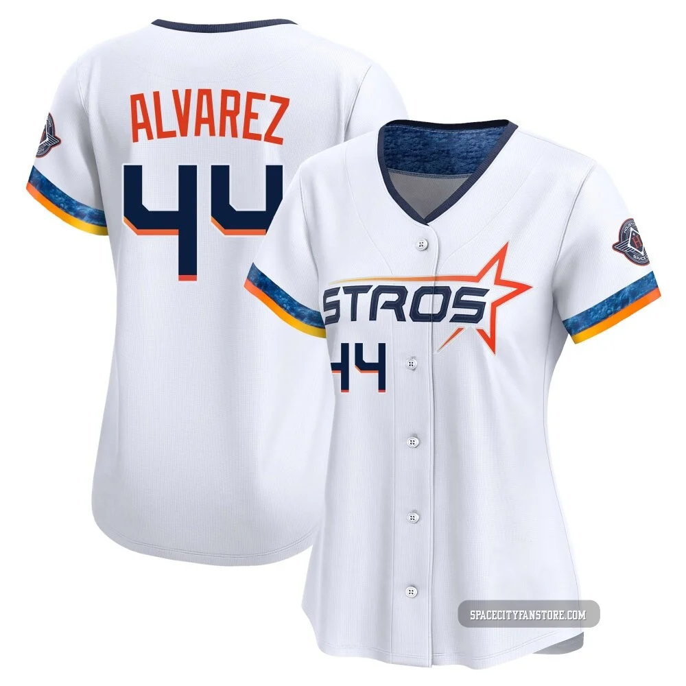 Women's Yordan Alvarez Houston Astros ＃44 White Limited - 2025 City Connect Jersey