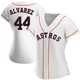 Women's Yordan Alvarez Houston Astros ＃44 White Replica - Home Jersey