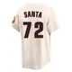 Youth Alimber Santa Houston Astros ＃72 Cream Limited - Throwback Cooperstown Collection Jersey