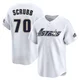 Youth Andre Scrubb Houston Astros ＃70 White Limited - Throwback Cooperstown Collection Jersey