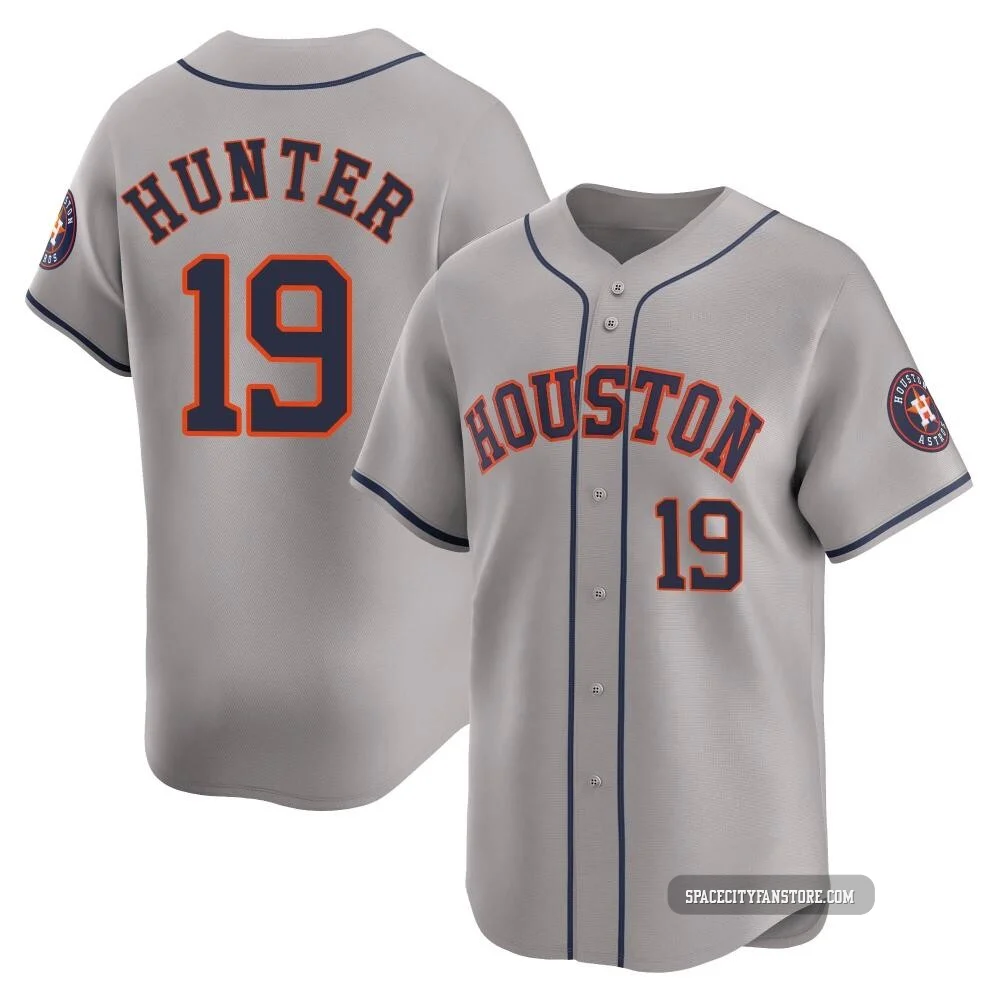 Youth Brian Hunter Houston Astros ＃19 Gray Limited - Away Jersey