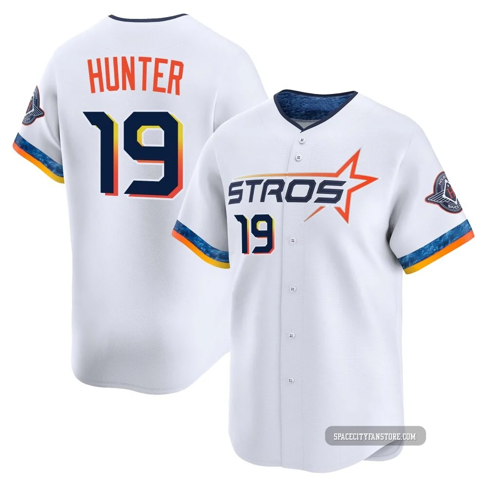 Youth Brian Hunter Houston Astros ＃19 White Limited - 2025 City Connect Jersey