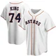 Youth Bryan King Houston Astros ＃74 White Replica - Home Jersey