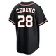 Youth Cesar Cedeno Houston Astros ＃28 Black Replica - Fashion Out Jersey