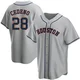 Youth Cesar Cedeno Houston Astros ＃28 Gray Replica - Road Jersey