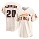 Youth Cesar Geronimo Houston Astros ＃20 Cream Limited - Throwback Cooperstown Collection Jersey