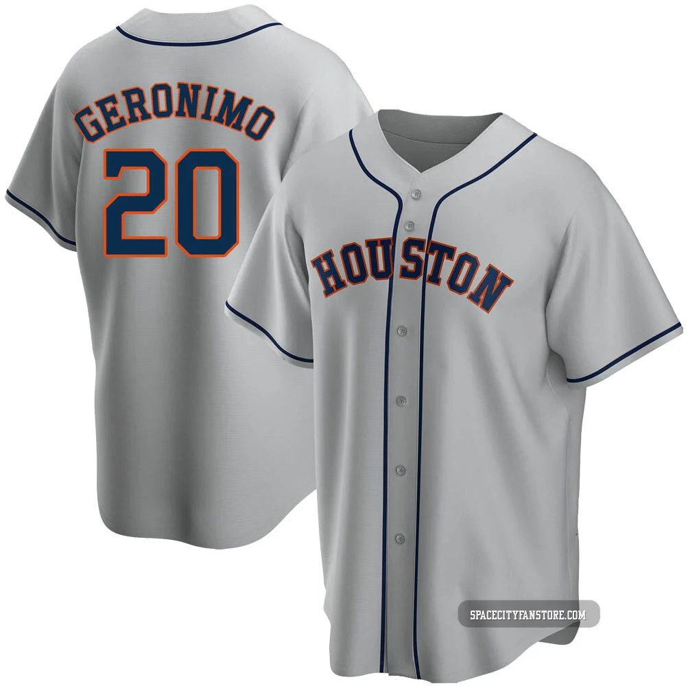 Youth Cesar Geronimo Houston Astros ＃20 Gray Replica - Road Jersey