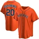 Youth Cesar Geronimo Houston Astros ＃20 Orange Replica - Alternate Jersey