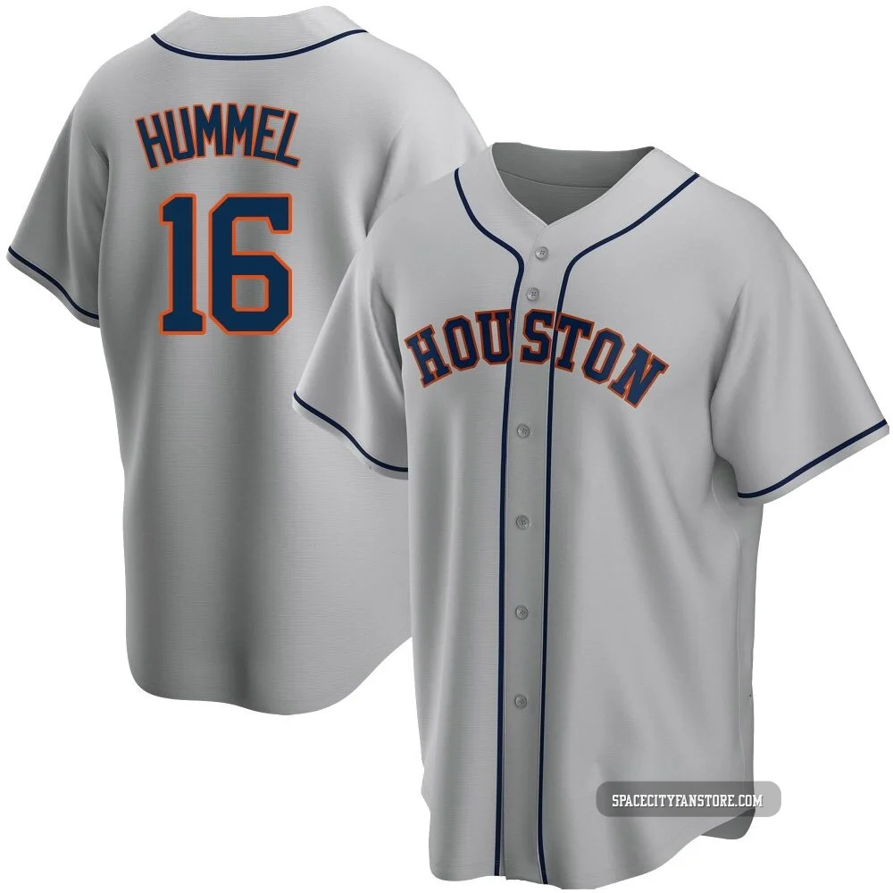 Youth Cooper Hummel Houston Astros ＃16 Gray Replica - Road Jersey