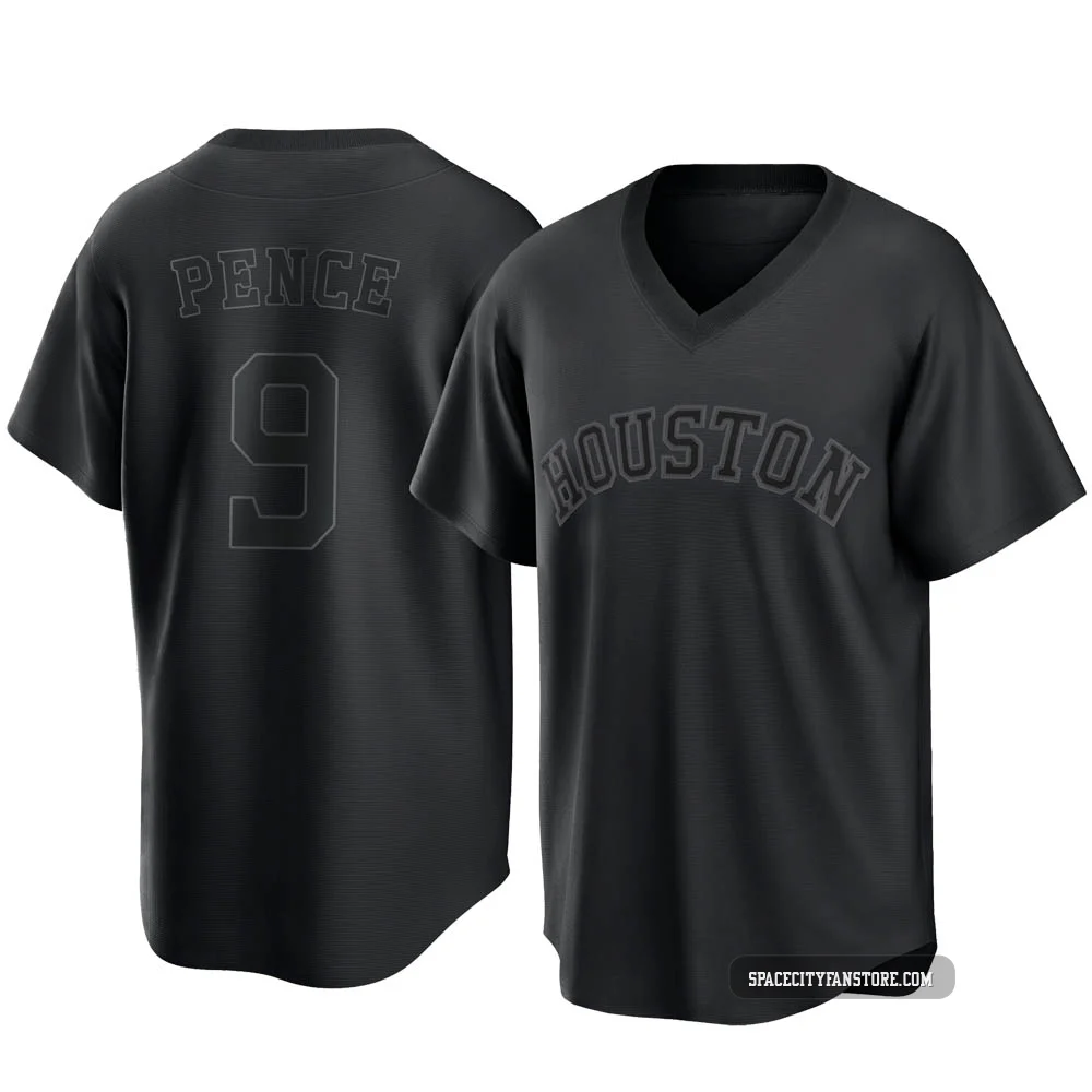 Youth Hunter Pence Houston Astros ＃9 Black Replica - Pitch Fashion Jersey