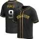 Youth Hunter Pence Houston Astros ＃9 Gold Replica - Black en Alternate Jersey