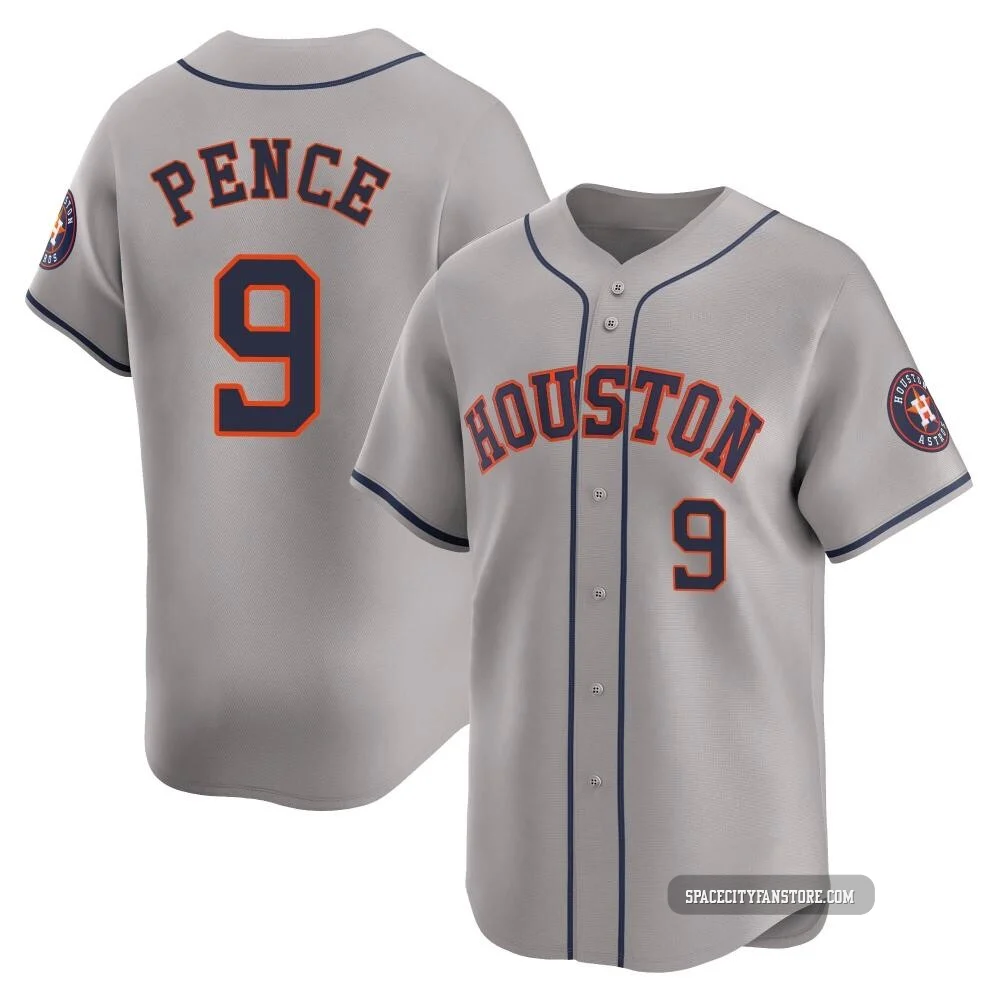 Youth Hunter Pence Houston Astros ＃9 Gray Limited - Away Jersey
