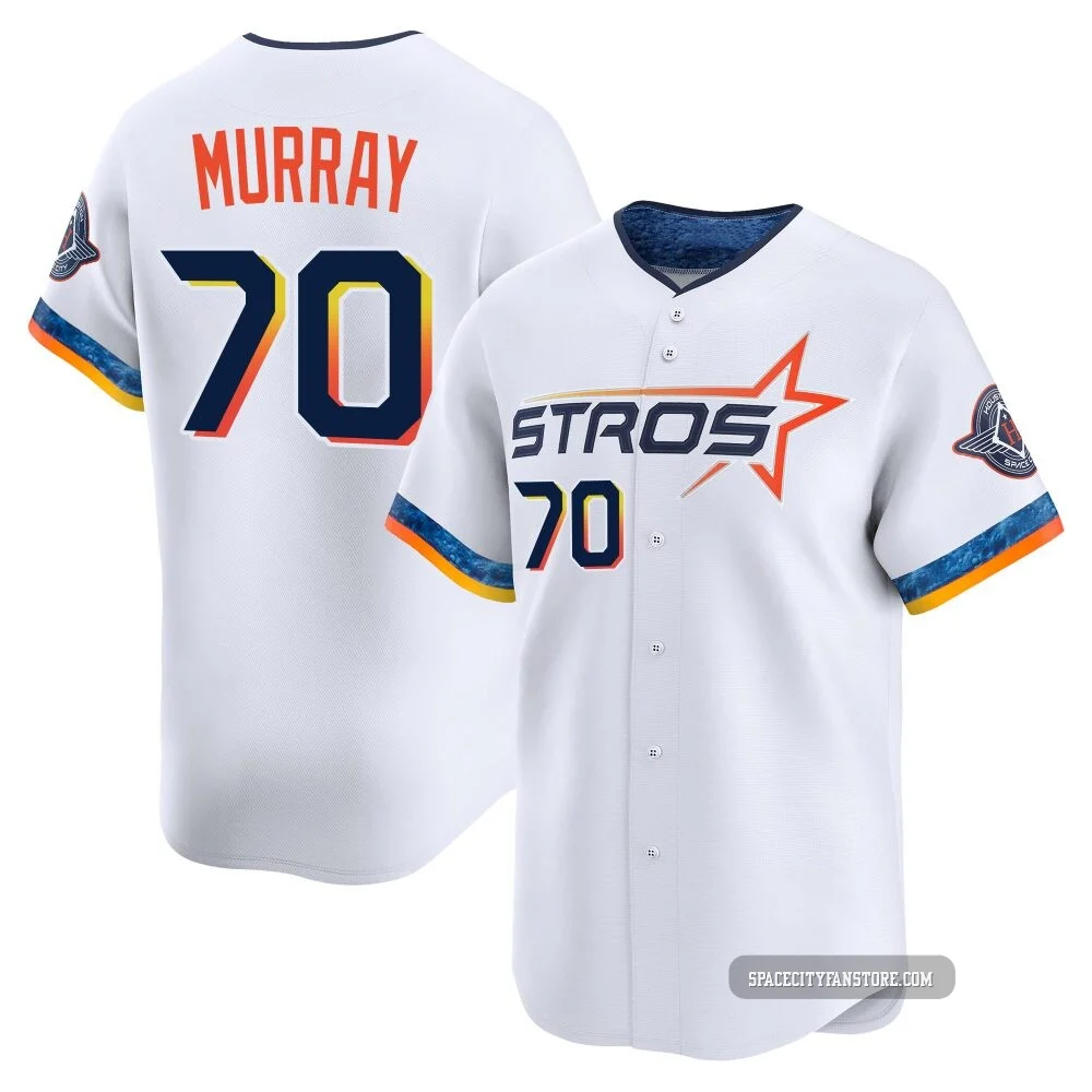 Youth Jayden Murray Houston Astros ＃70 White Limited - 2025 City Connect Jersey