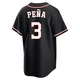 Youth Jeremy Pena Houston Astros ＃3 Black Replica - Fashion Out Jersey