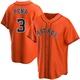 Youth Jeremy Pena Houston Astros ＃3 Orange Replica - Alternate Jersey