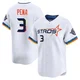 Youth Jeremy Pena Houston Astros ＃3 White Limited - 2025 City Connect Jersey