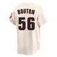 Youth Jim Bouton Houston Astros ＃56 Cream Limited - Throwback Cooperstown Collection Jersey