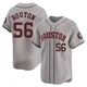 Youth Jim Bouton Houston Astros ＃56 Gray Limited - Away Jersey