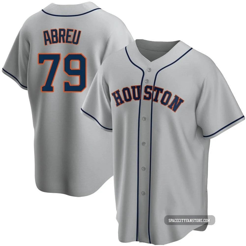 Youth Jose Abreu Houston Astros ＃79 Gray Replica - Road Jersey