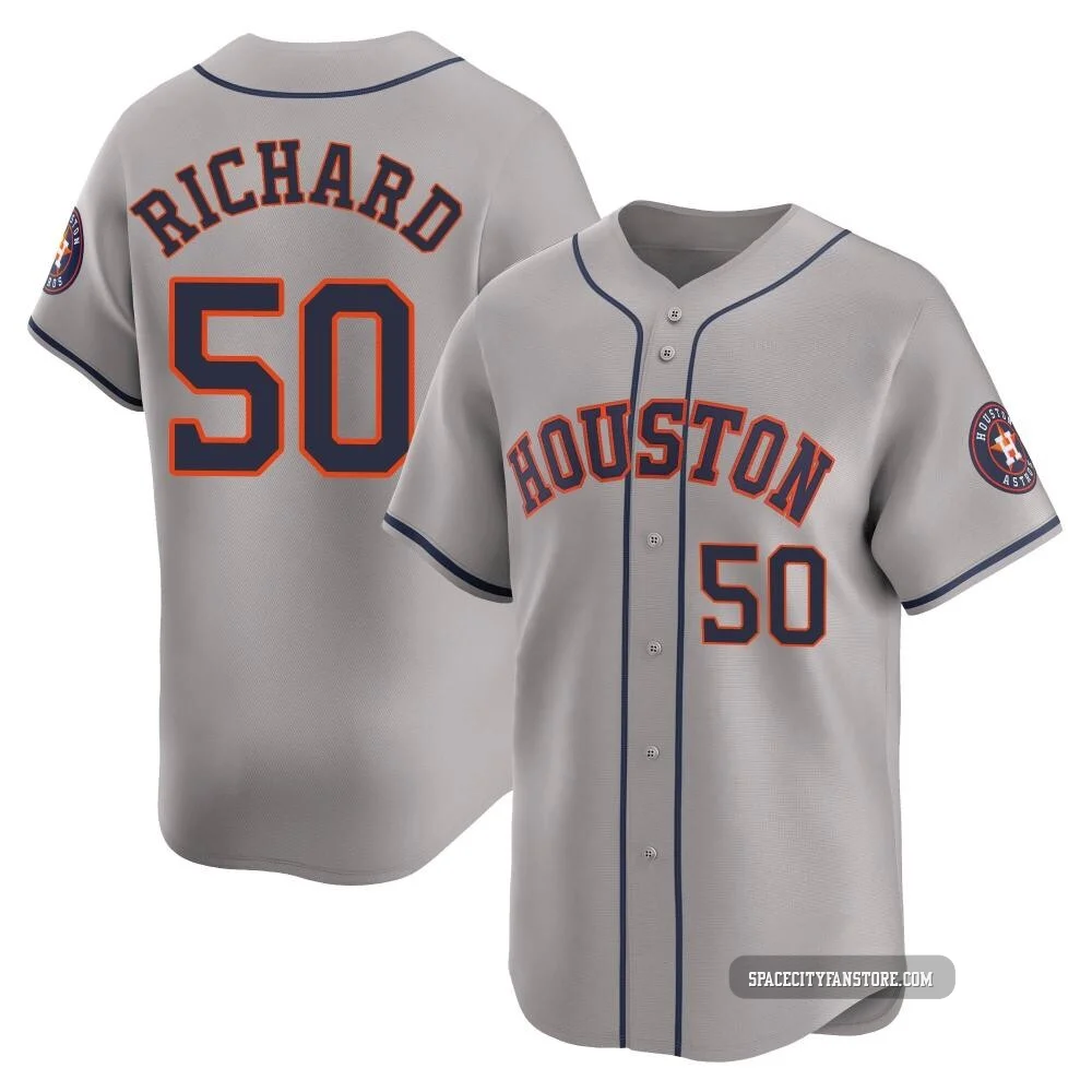 Youth J.R. Richard Houston Astros ＃50 Gray Limited - Away Jersey