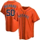 Youth J.R. Richard Houston Astros ＃50 Orange Replica - Alternate Jersey