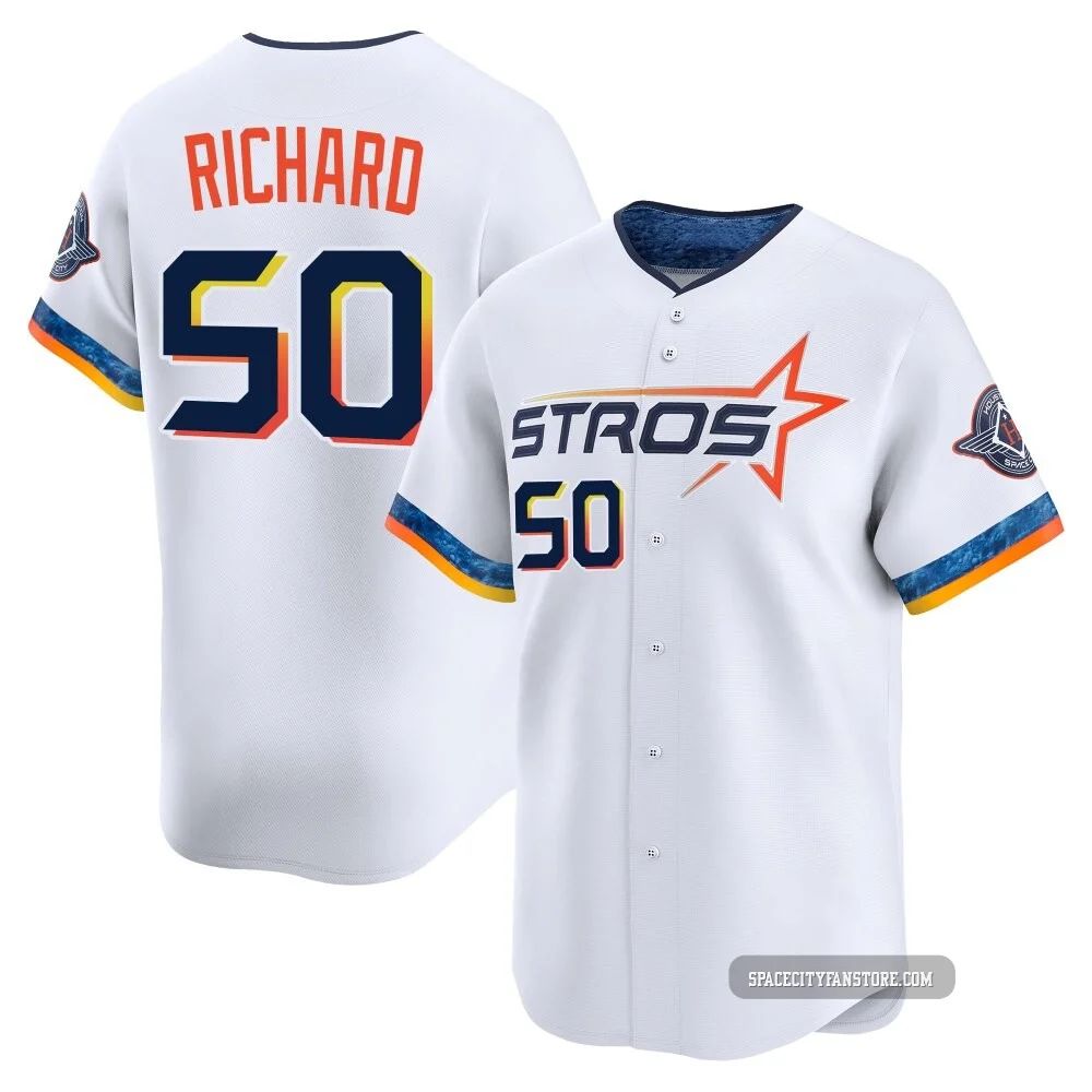 Youth J.R. Richard Houston Astros ＃50 White Limited - 2025 City Connect Jersey
