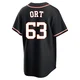 Youth Kaleb Ort Houston Astros ＃63 Black Replica - Fashion Out Jersey