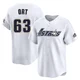 Youth Kaleb Ort Houston Astros ＃63 White Limited - Throwback Cooperstown Collection Jersey