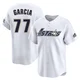 Youth Luis Garcia Houston Astros ＃77 White Limited - Throwback Cooperstown Collection Jersey