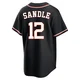 Youth Michael Sandle Houston Astros ＃12 Black Replica - Fashion Out Jersey