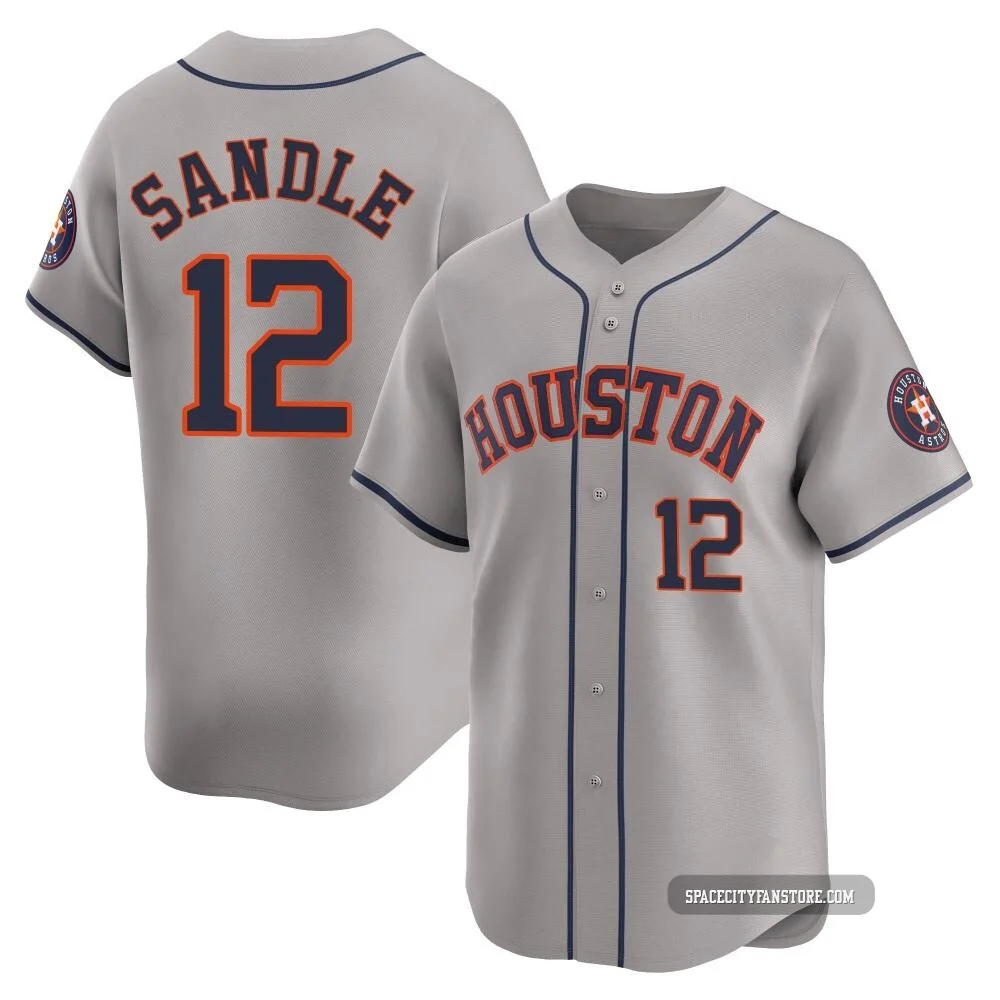 Youth Michael Sandle Houston Astros ＃12 Gray Limited - Away Jersey
