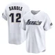 Youth Michael Sandle Houston Astros ＃12 White Limited - Throwback Cooperstown Collection Jersey