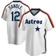 Youth Michael Sandle Houston Astros ＃12 White Replica - Home Cooperstown Collection Team Jersey
