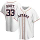 Youth Mike Scott Houston Astros ＃33 White Replica - Home Jersey