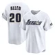 Youth Nick Allen Houston Astros ＃20 White Limited - Throwback Cooperstown Collection Jersey
