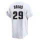 Youth Ramon Urias Houston Astros ＃29 White Limited - Throwback Cooperstown Collection Jersey