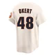 Youth Steven Okert Houston Astros ＃48 Cream Limited - Throwback Cooperstown Collection Jersey