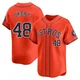 Youth Steven Okert Houston Astros ＃48 Orange Limited - Alternate Jersey