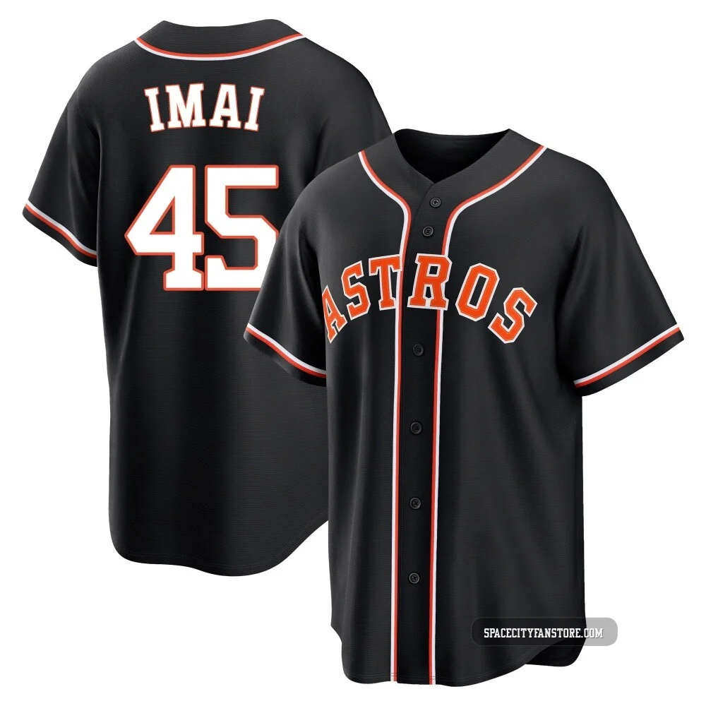 Youth Tatsuya Imai Houston Astros ＃45 Black Replica - Fashion Out Jersey