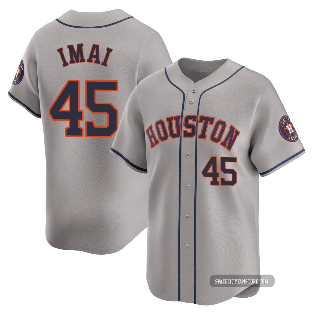 Youth Tatsuya Imai Houston Astros ＃45 Gray Limited - Away Jersey