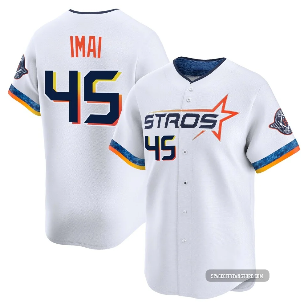 Youth Tatsuya Imai Houston Astros ＃45 White Limited - 2025 City Connect Jersey