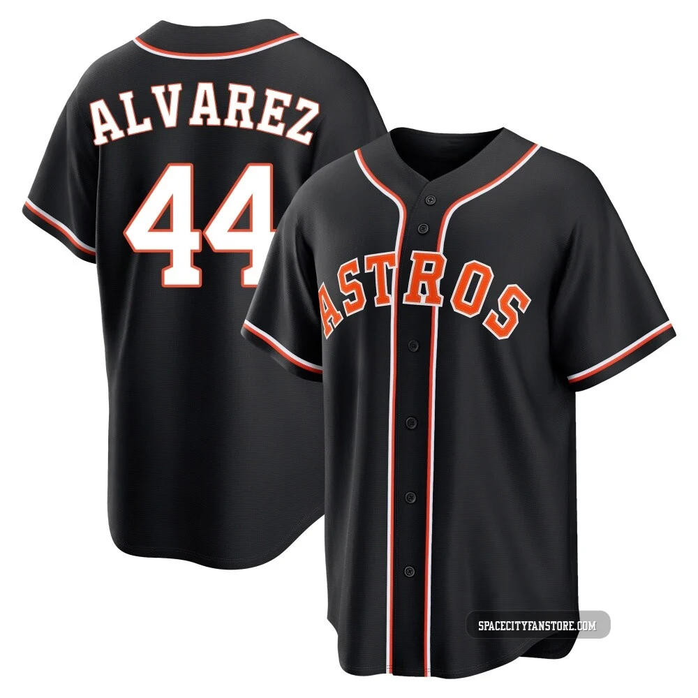Youth Yordan Alvarez Houston Astros ＃44 Black Replica - Fashion Out Jersey